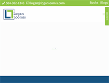 Tablet Screenshot of loganloomis.com